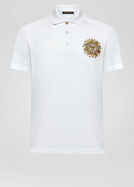 Tricou Polo Versace Medusa Embroidered Barbati | APXZKHY-60